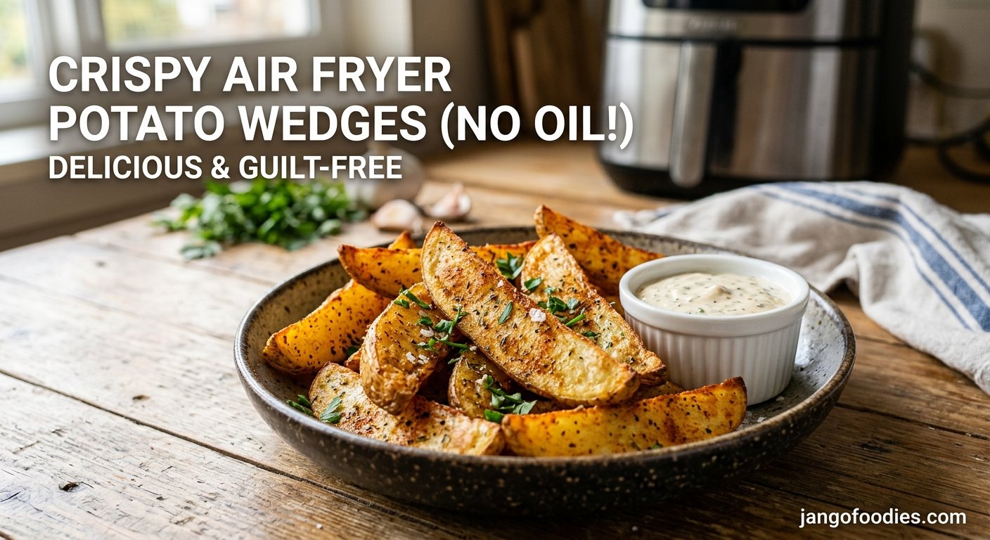 Air Fryer Potato Wedges Without Oil: Crispy, Golden, and Easy