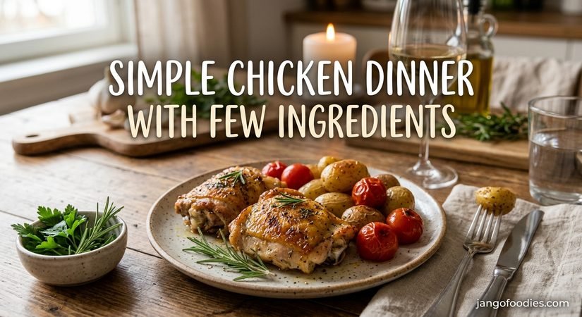Simple Chicken Dinner with Few Ingredients – An Easy, Delicious, and Budget-Friendly Recipe