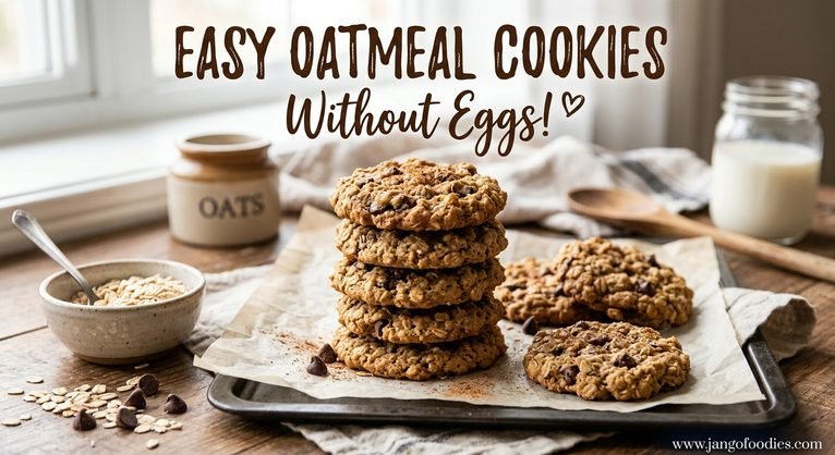 Easy Oatmeal Cookies Without Eggs – Soft, Chewy, and Delicious