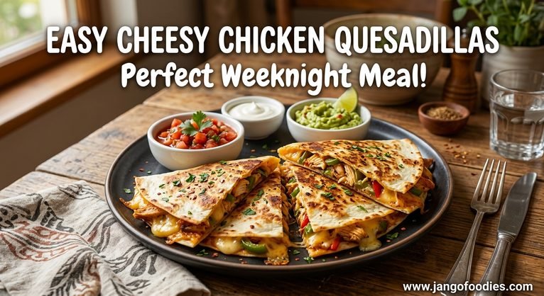 Easy Cheesy Chicken Quesadillas: A Quick, Crispy, and Delicious Homemade Recipe