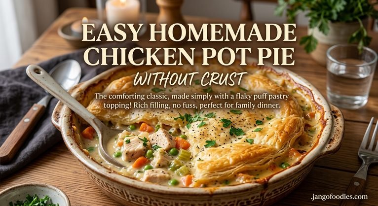 Easy Homemade Chicken Pot Pie Without Crust – A Creamy, Comforting One-Pan Meal