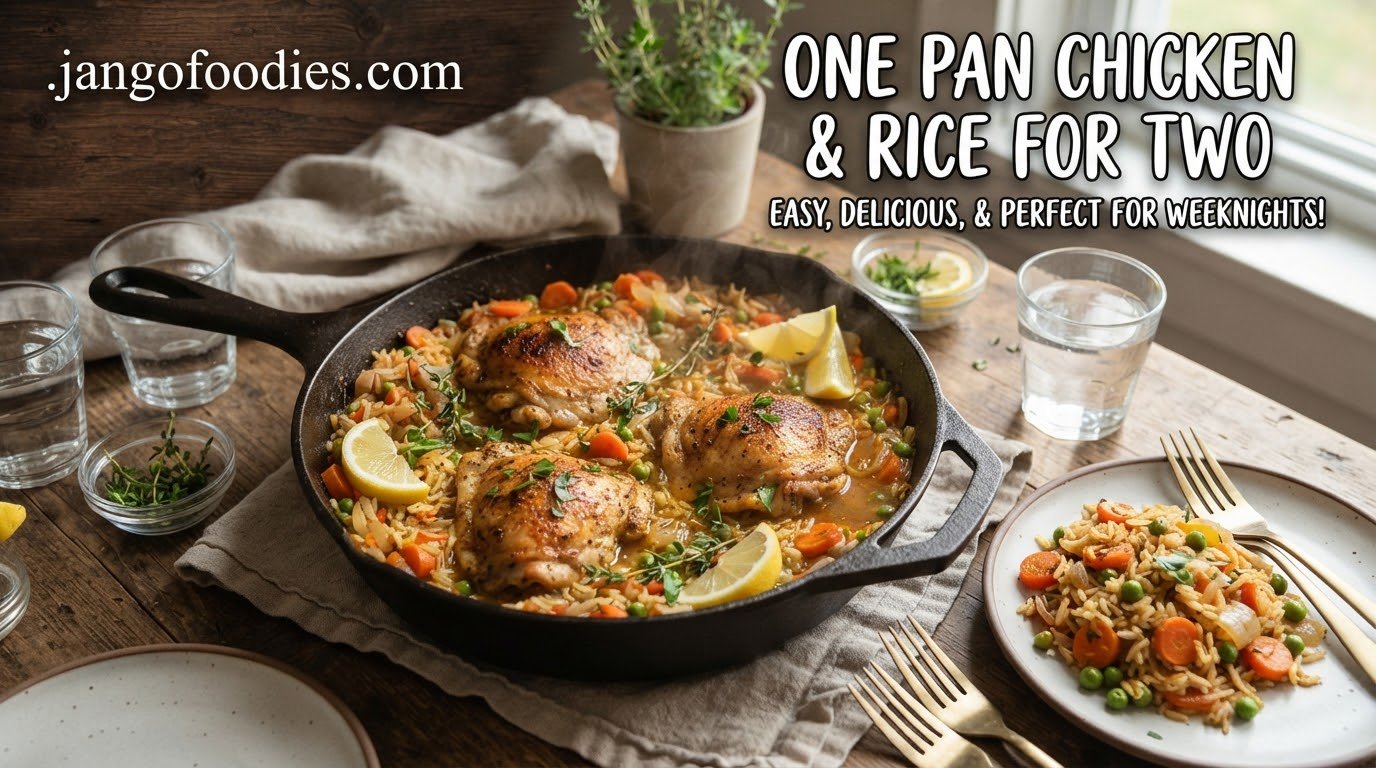 One Pan Chicken and Rice for Two – Easy, Delicious, and Perfect for a Cozy Dinner