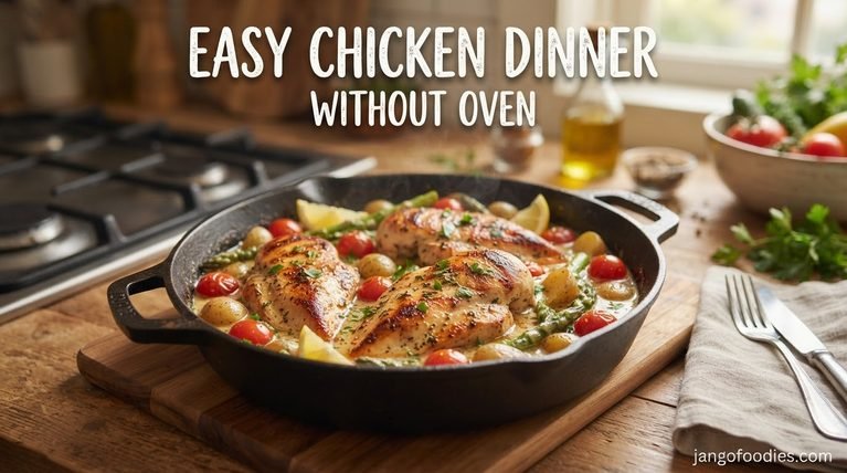 Easy Chicken Dinner Without Oven – A Simple, Juicy, and Delicious Recipe